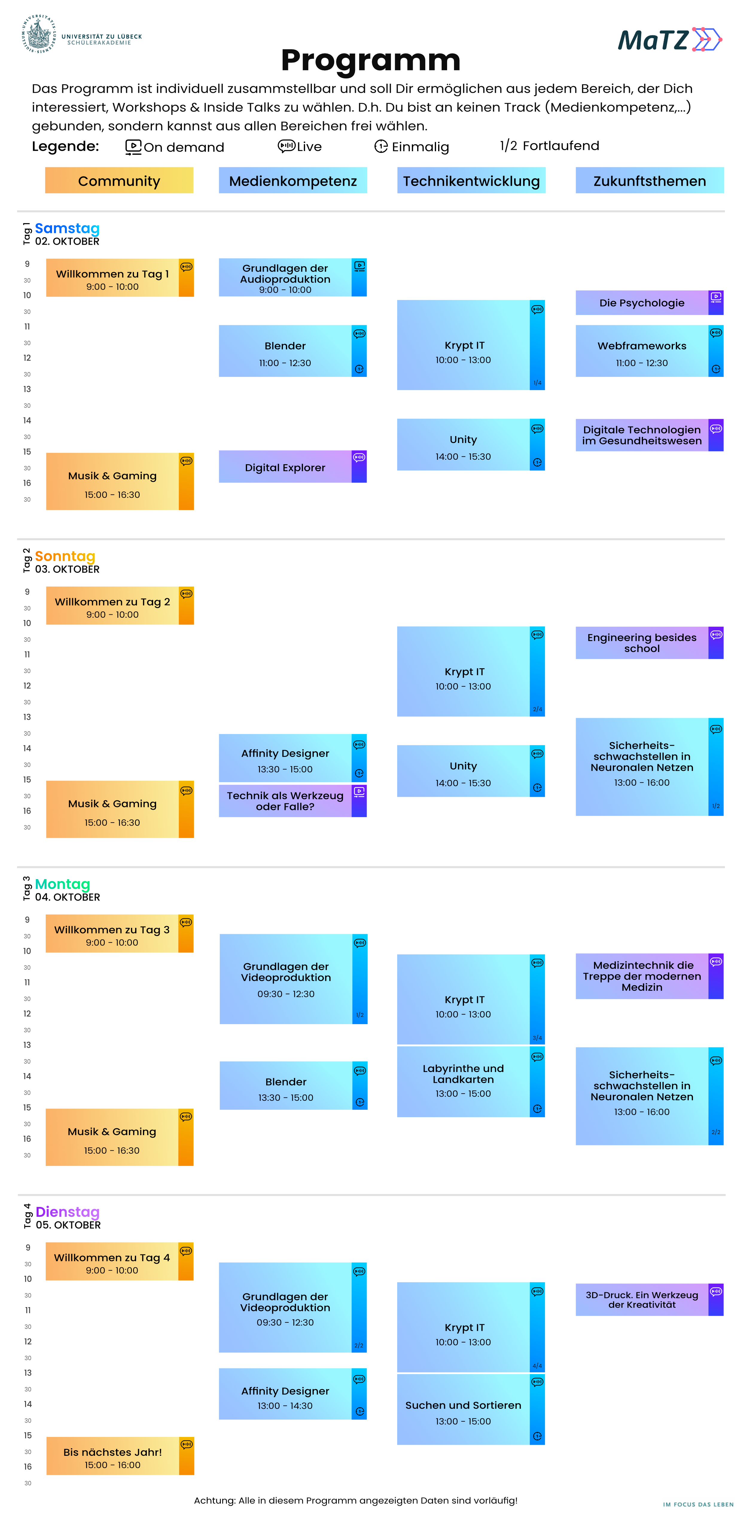 Programm des Techfestival